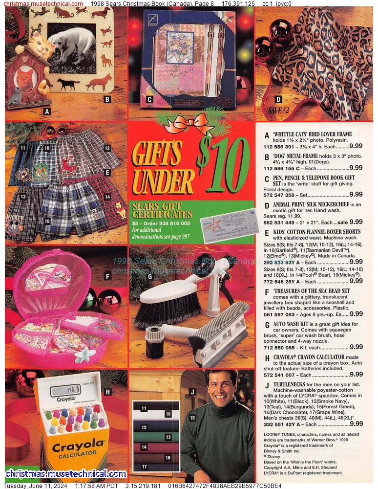 1998 Sears Christmas Book (Canada), Page 8