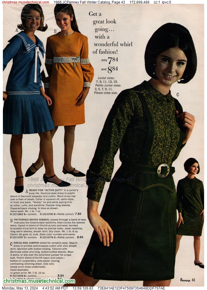 1966 JCPenney Fall Winter Catalog, Page 43