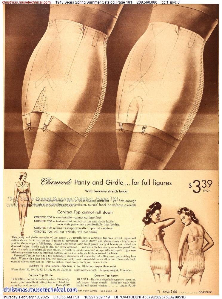 1943 Sears Spring Summer Catalog, Page 181