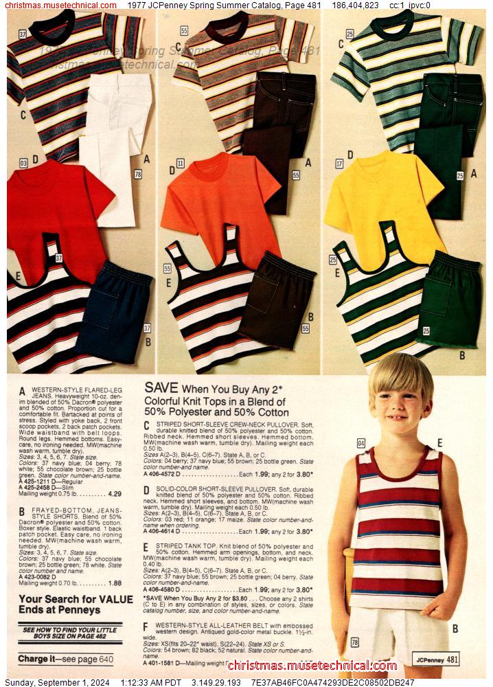 1977 JCPenney Spring Summer Catalog, Page 481