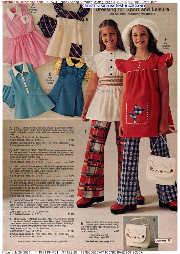 1974 JCPenney Spring Summer Catalog, Page 381