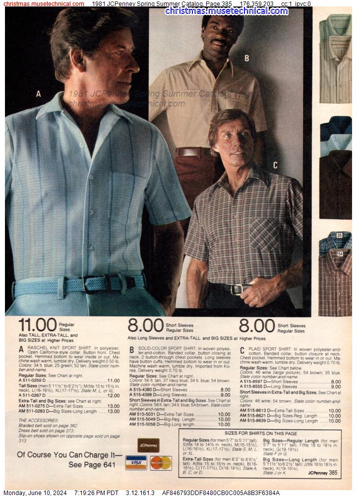 1981 JCPenney Spring Summer Catalog, Page 385