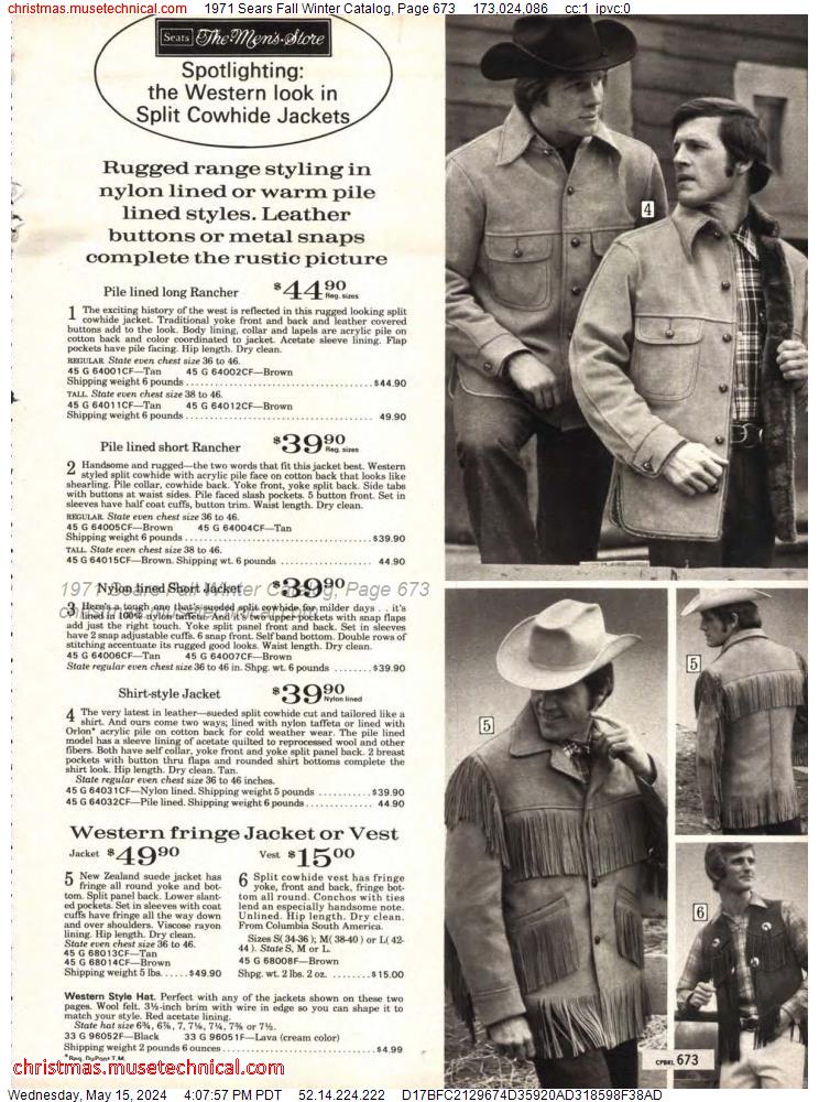 1971 Sears Fall Winter Catalog, Page 673
