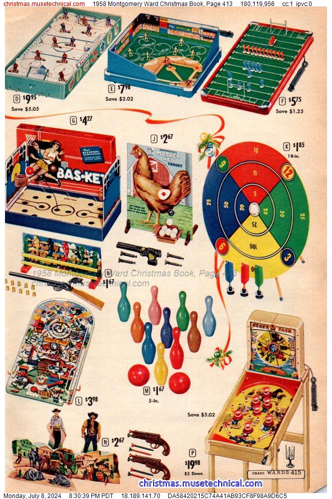 1958 Montgomery Ward Christmas Book, Page 413