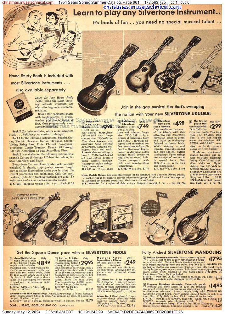 1951 Sears Spring Summer Catalog, Page 661