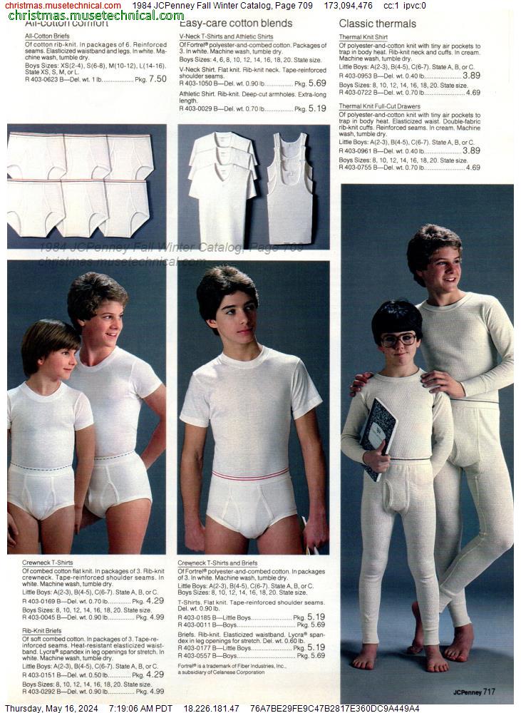 1984 JCPenney Fall Winter Catalog, Page 709