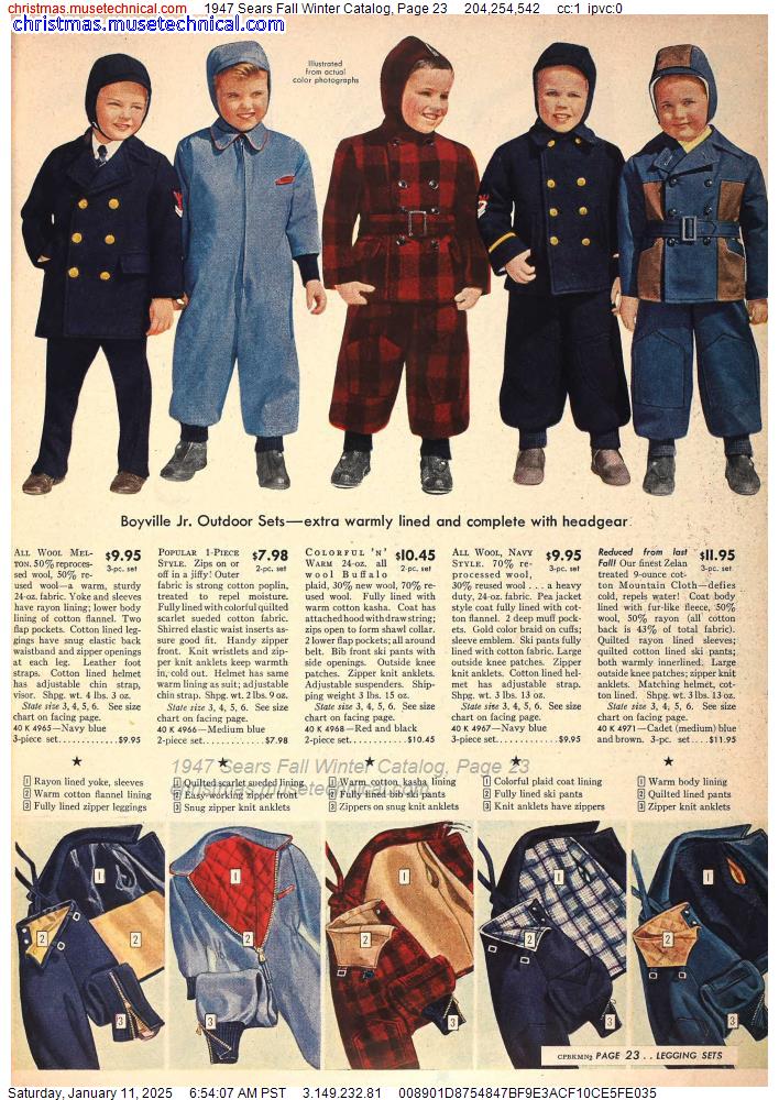 1947 Sears Fall Winter Catalog, Page 23