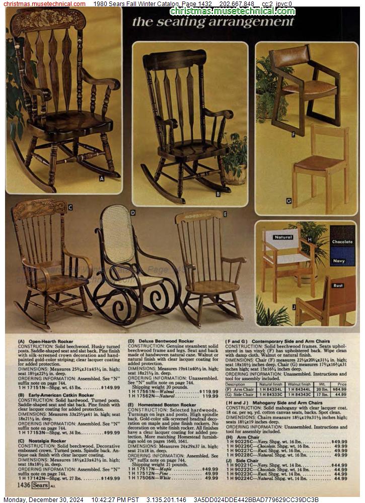 1980 Sears Fall Winter Catalog, Page 1432