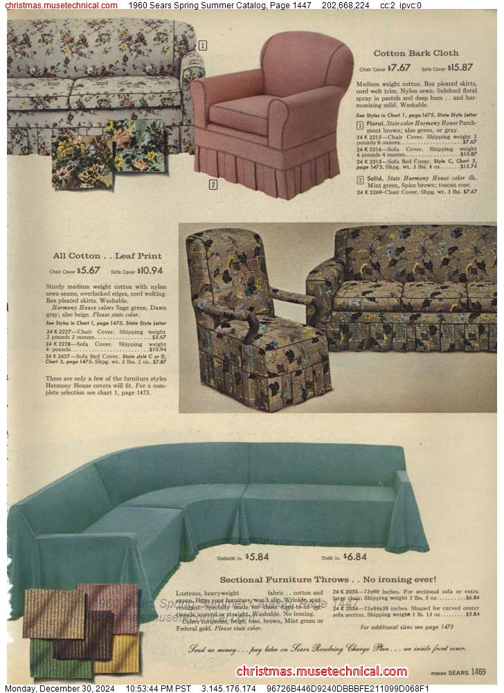 1960 Sears Spring Summer Catalog, Page 1447