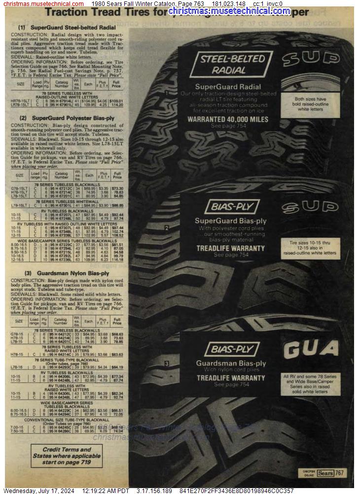 1980 Sears Fall Winter Catalog, Page 763