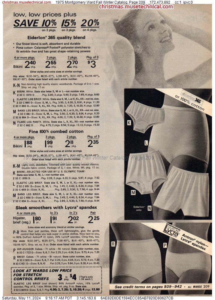1975 Montgomery Ward Fall Winter Catalog, Page 209