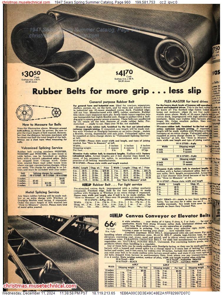 1947 Sears Spring Summer Catalog, Page 960