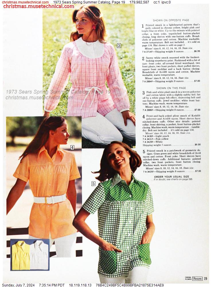 1973 Sears Spring Summer Catalog, Page 19