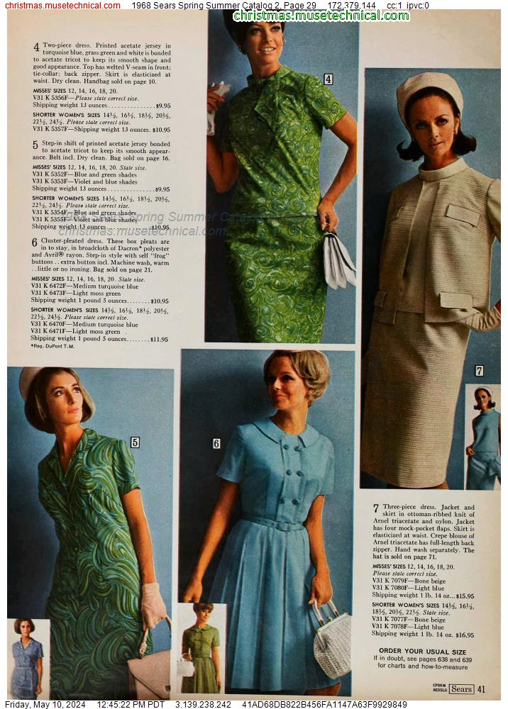 1968 Sears Spring Summer Catalog 2, Page 29
