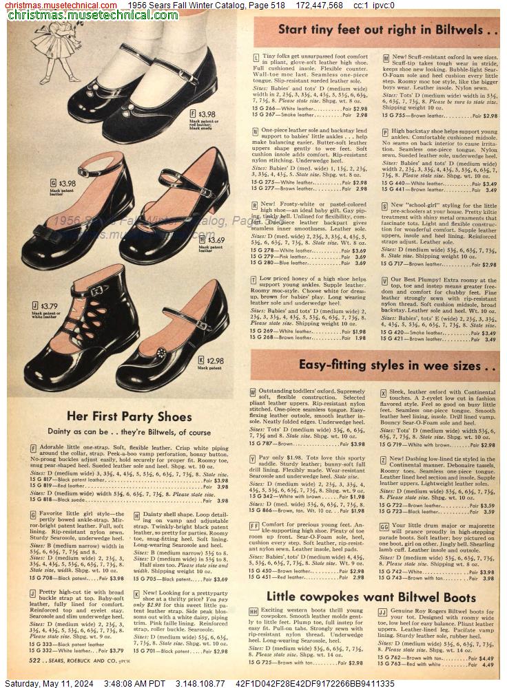 1956 Sears Fall Winter Catalog, Page 518
