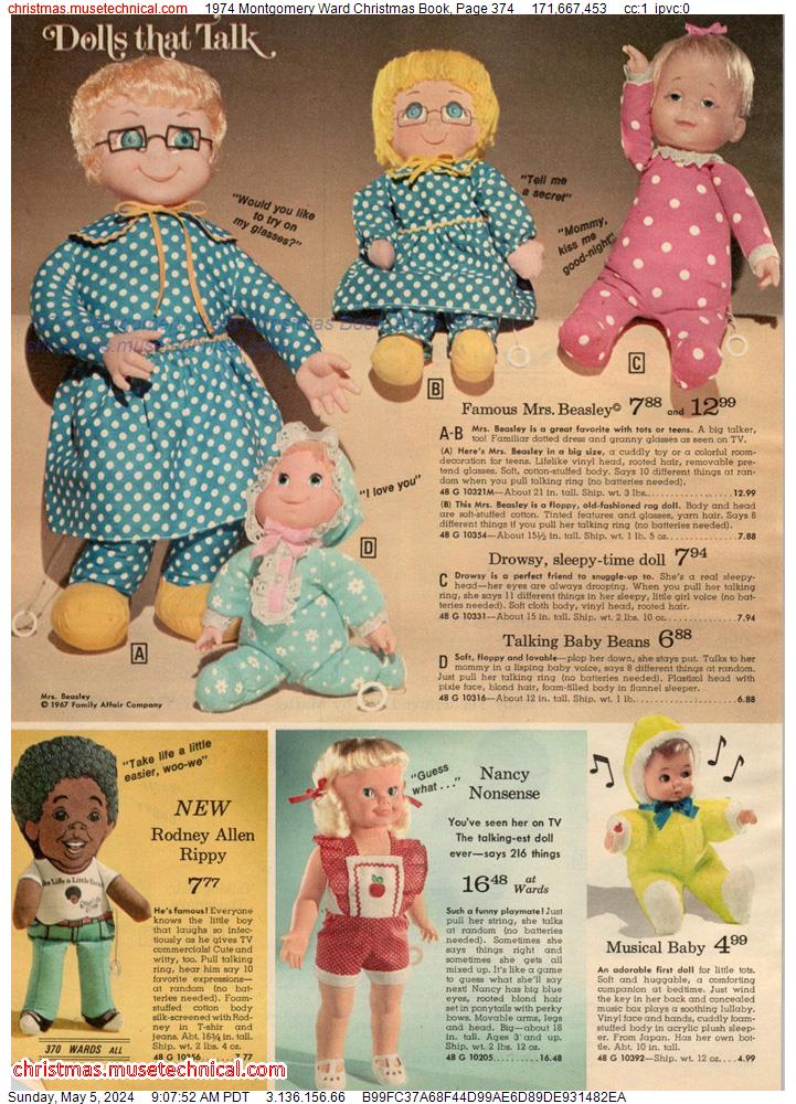 1974 Montgomery Ward Christmas Book, Page 374