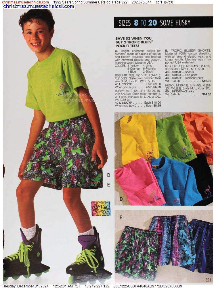 1992 Sears Spring Summer Catalog, Page 322