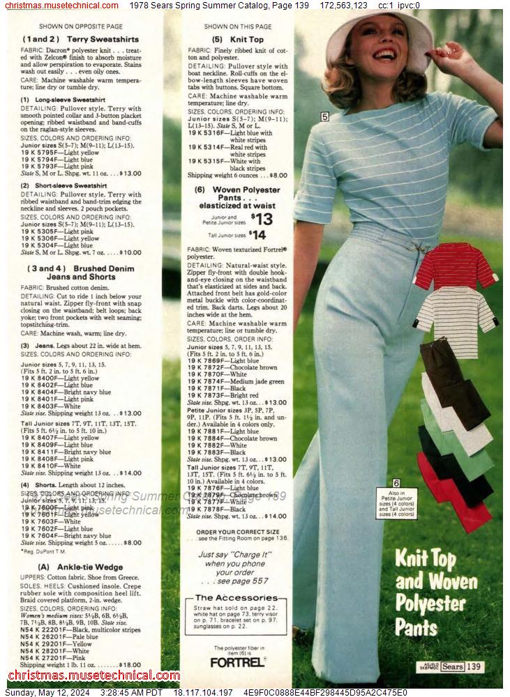 1978 Sears Spring Summer Catalog, Page 139