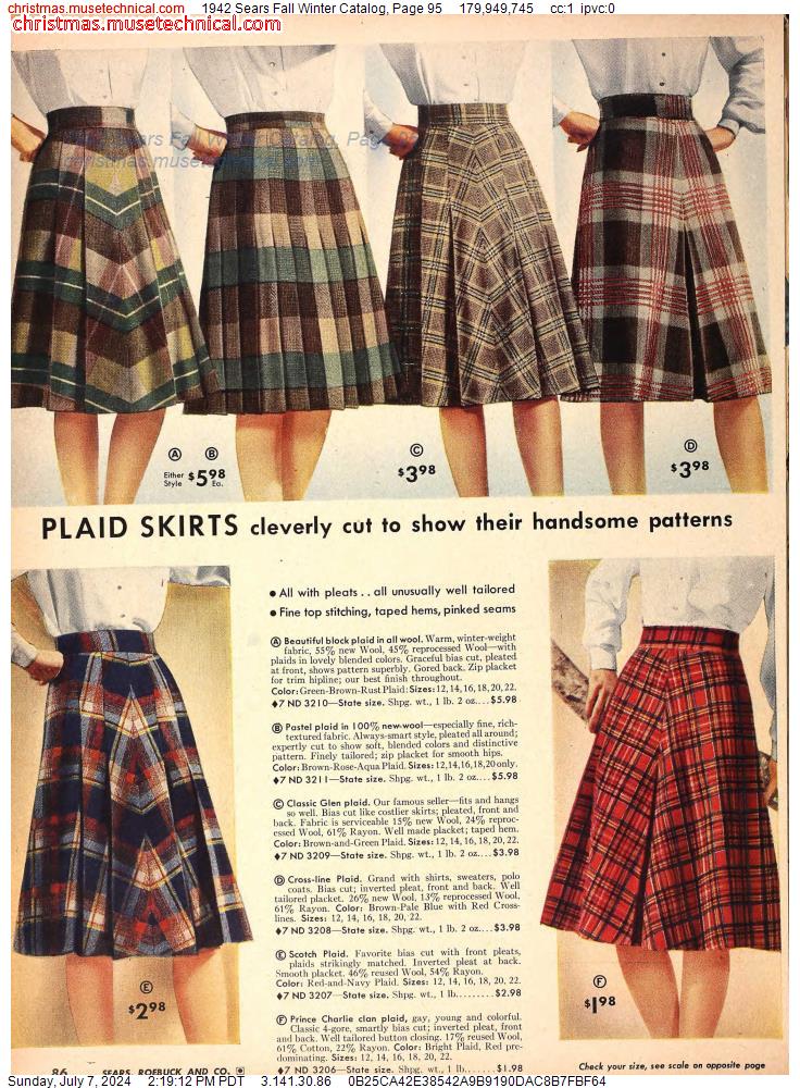 1942 Sears Fall Winter Catalog, Page 95