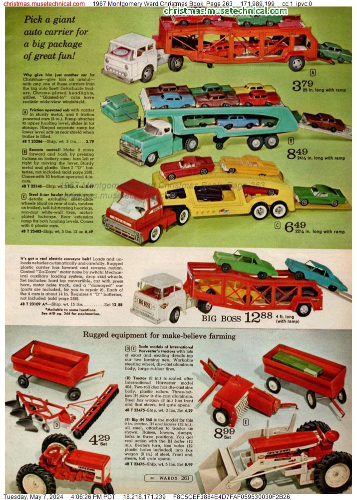 1967 Montgomery Ward Christmas Book, Page 263