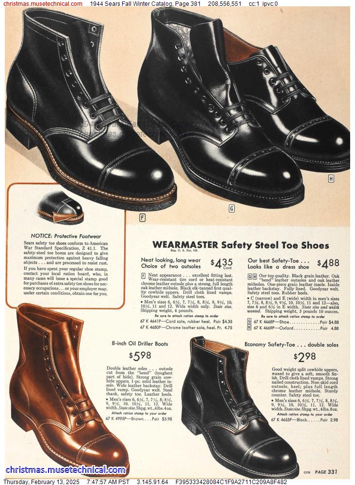 1944 Sears Fall Winter Catalog, Page 381