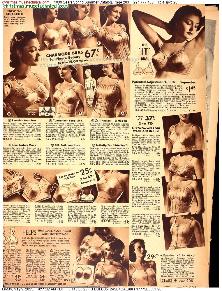 1939 Sears Spring Summer Catalog, Page 203