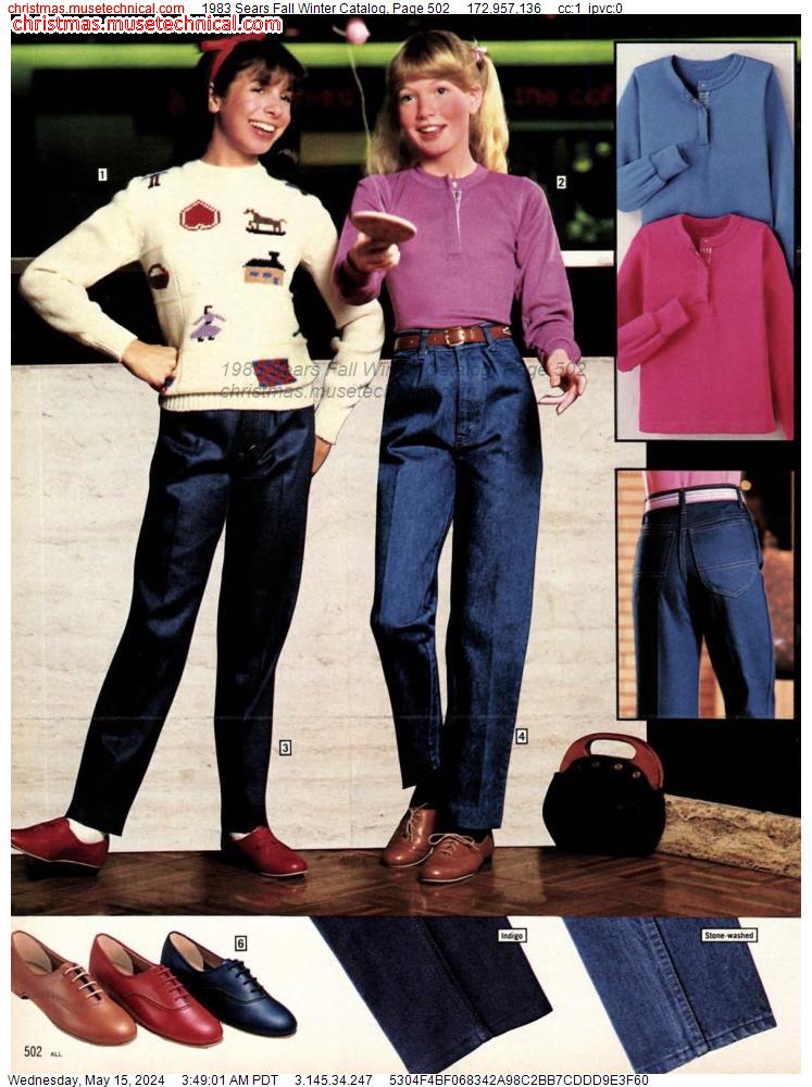 1983 Sears Fall Winter Catalog, Page 502