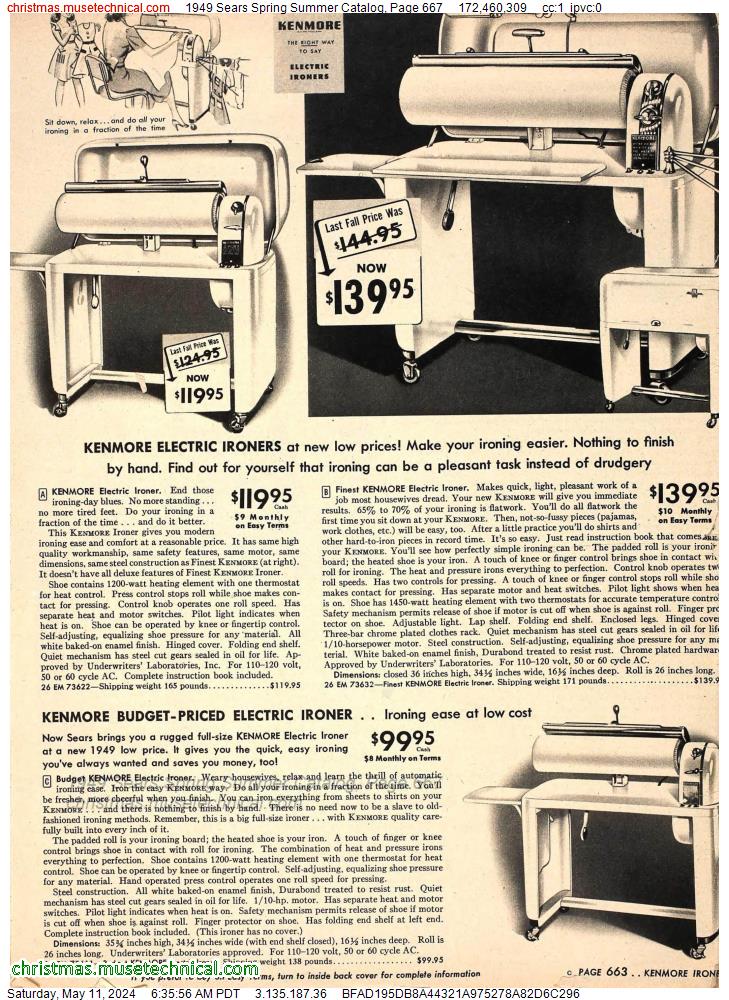 1949 Sears Spring Summer Catalog, Page 667