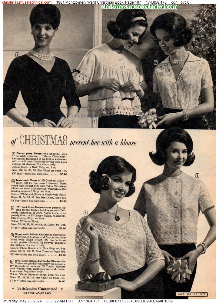 1961 Montgomery Ward Christmas Book, Page 107