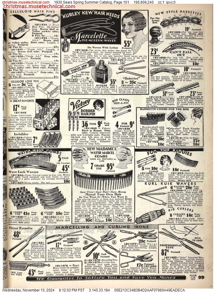 1930 Sears Spring Summer Catalog, Page 101