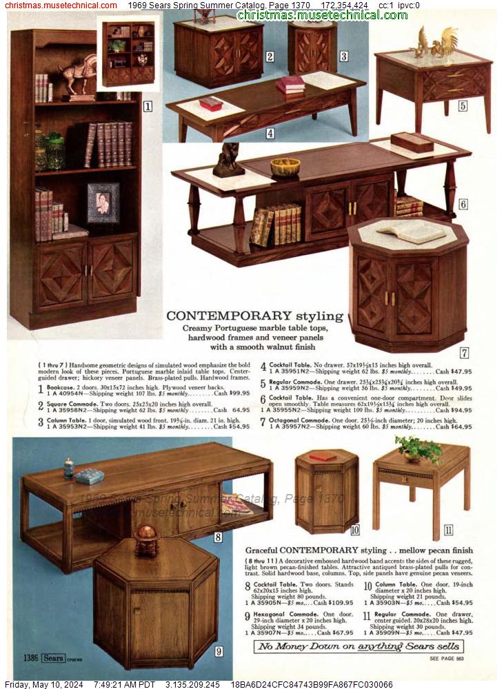 1969 Sears Spring Summer Catalog, Page 1370