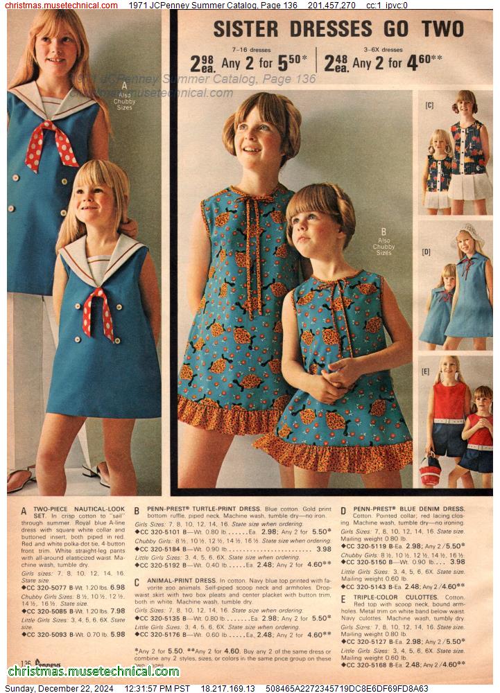 1971 JCPenney Summer Catalog, Page 136