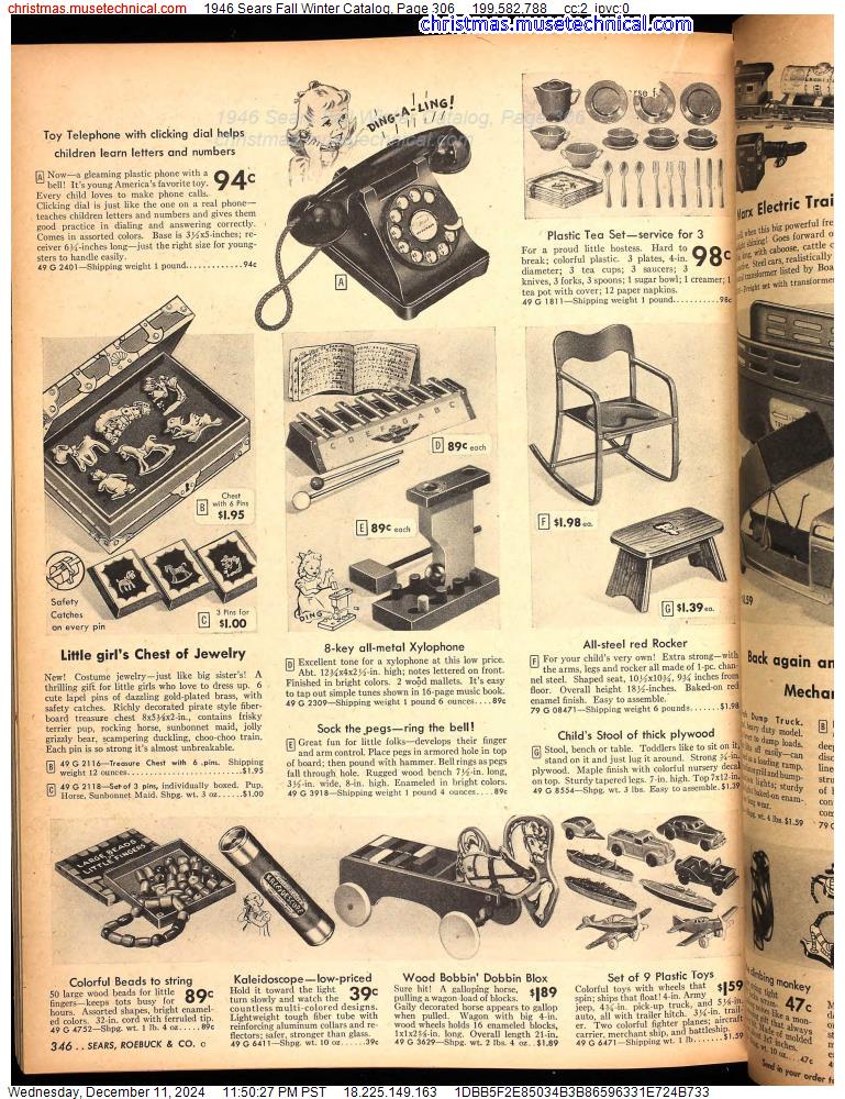 1946 Sears Fall Winter Catalog, Page 306