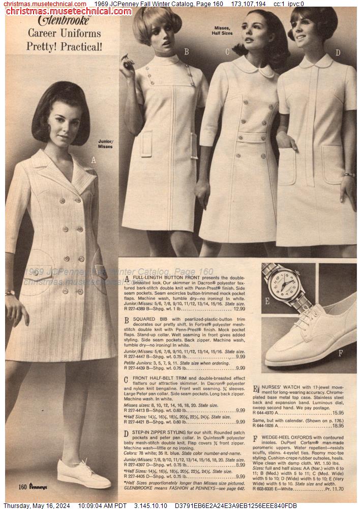 1969 JCPenney Fall Winter Catalog, Page 160