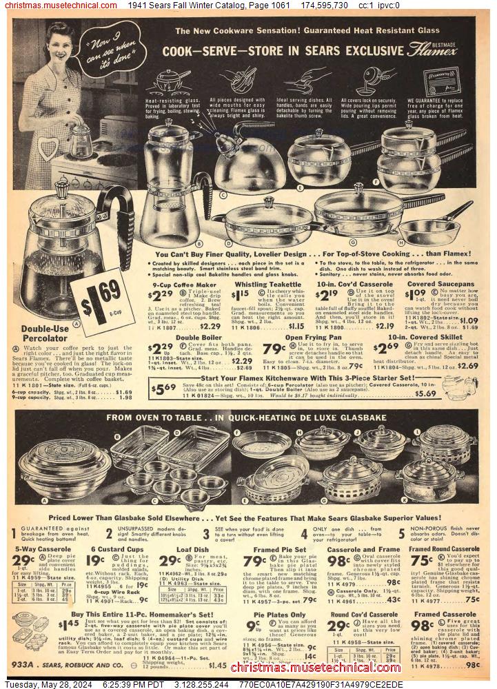 1941 Sears Fall Winter Catalog, Page 1061