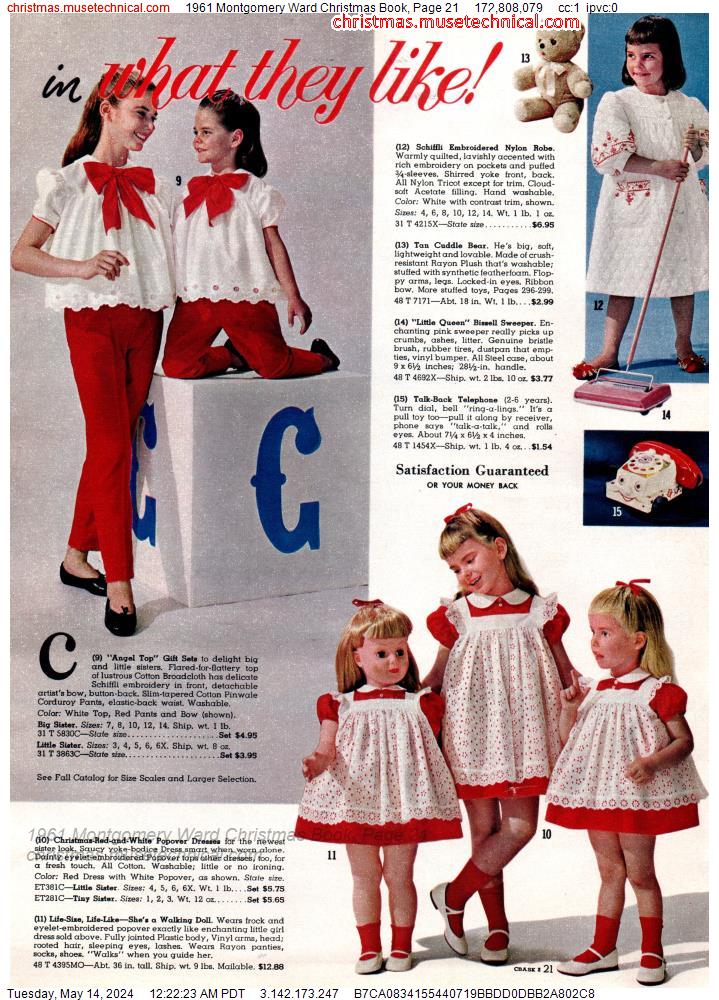 1961 Montgomery Ward Christmas Book, Page 21