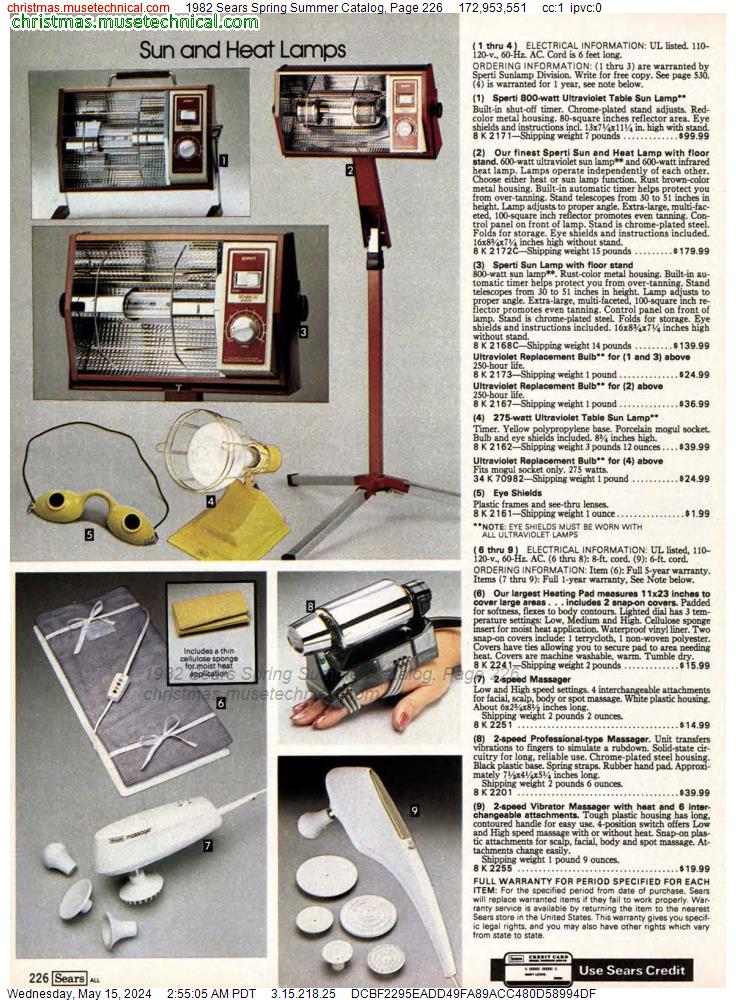 1982 Sears Spring Summer Catalog, Page 226