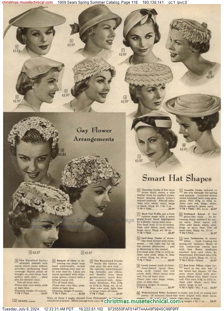 1959 Sears Spring Summer Catalog, Page 118