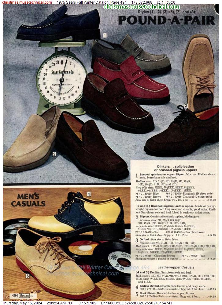 1975 Sears Fall Winter Catalog, Page 494