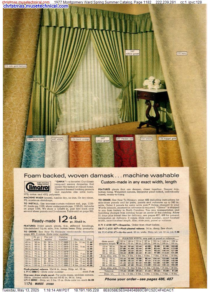 1977 Montgomery Ward Spring Summer Catalog, Page 1182