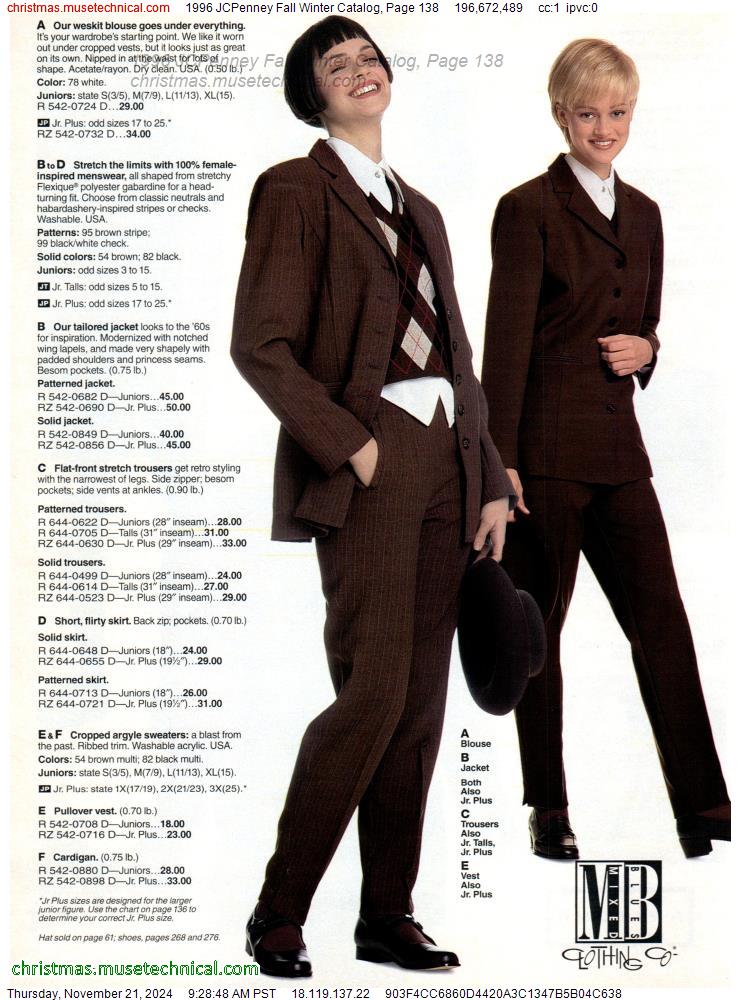 1996 JCPenney Fall Winter Catalog, Page 138