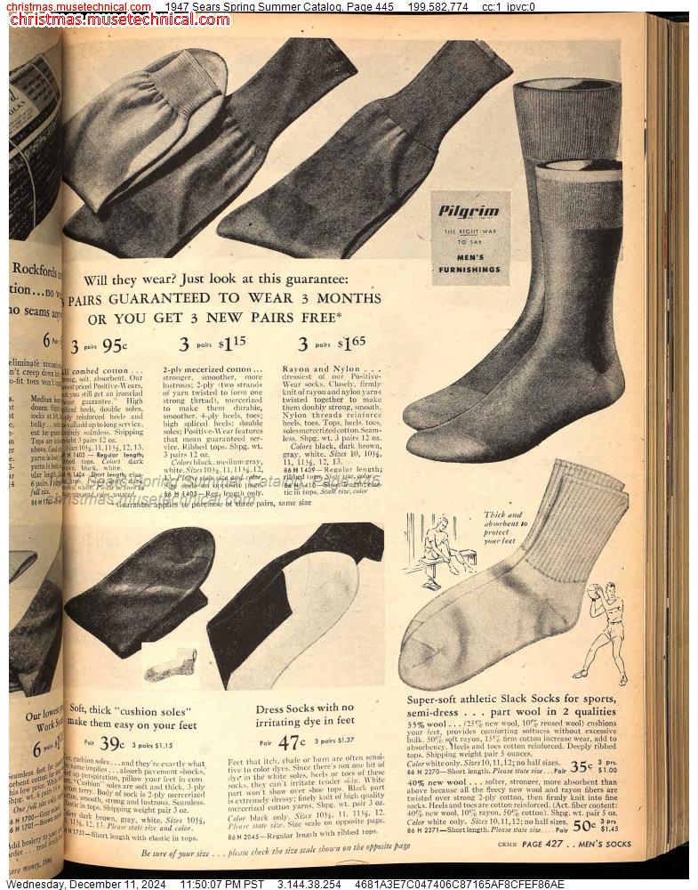 1947 Sears Spring Summer Catalog, Page 445