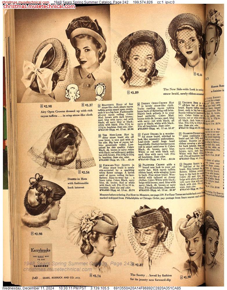 1948 Sears Spring Summer Catalog, Page 242