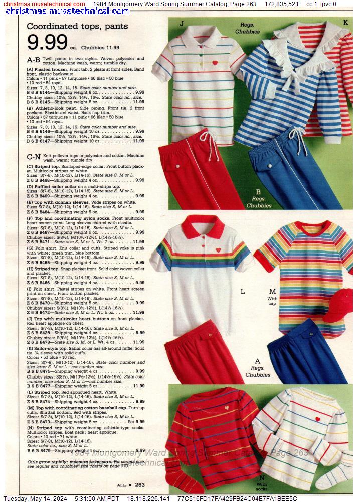 1984 Montgomery Ward Spring Summer Catalog, Page 263