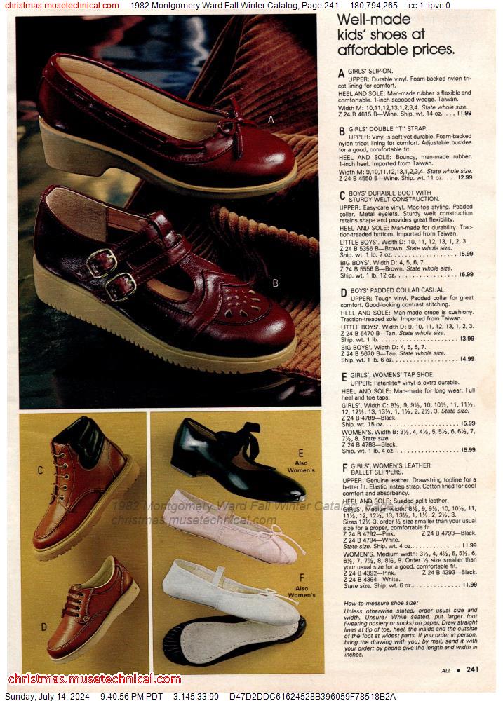 1982 Montgomery Ward Fall Winter Catalog, Page 241