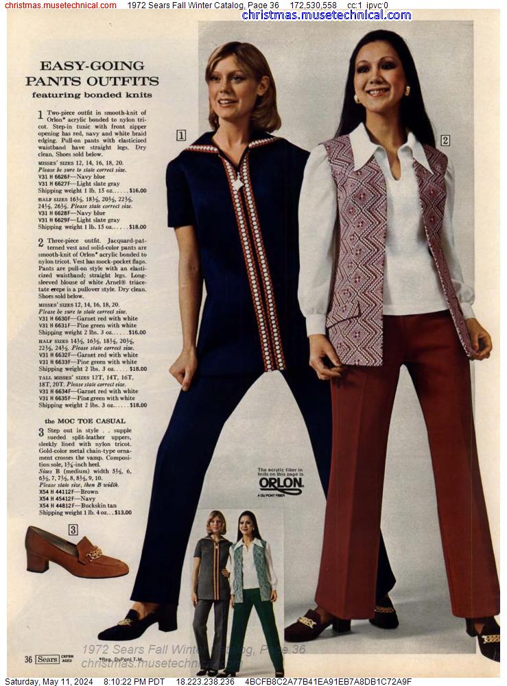 1972 Sears Fall Winter Catalog, Page 36