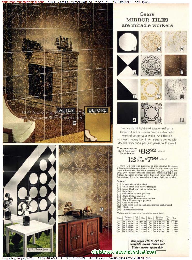 1971 Sears Fall Winter Catalog, Page 1372