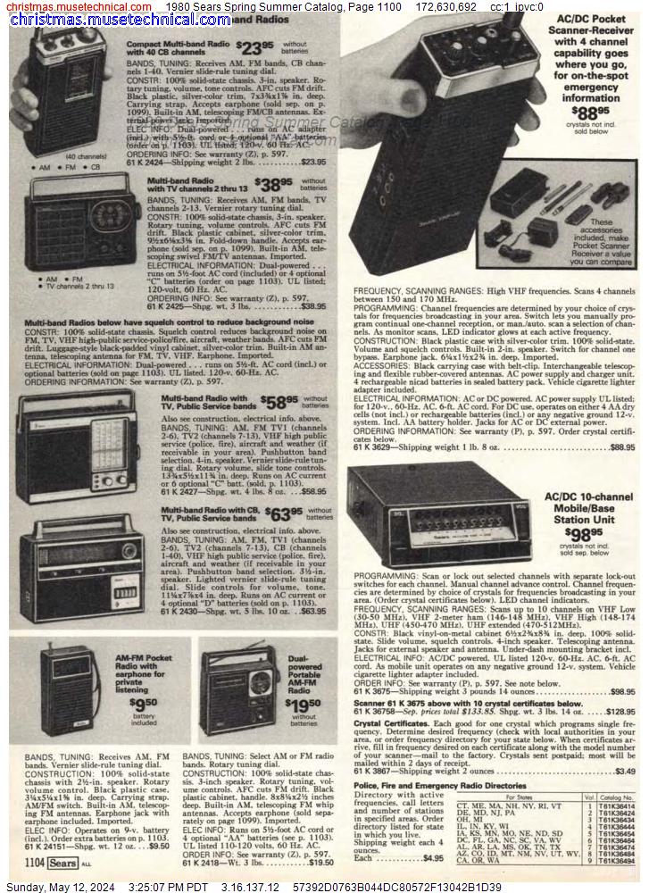 1980 Sears Spring Summer Catalog, Page 1100