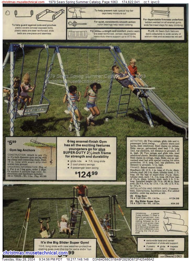 1979 Sears Spring Summer Catalog, Page 1063