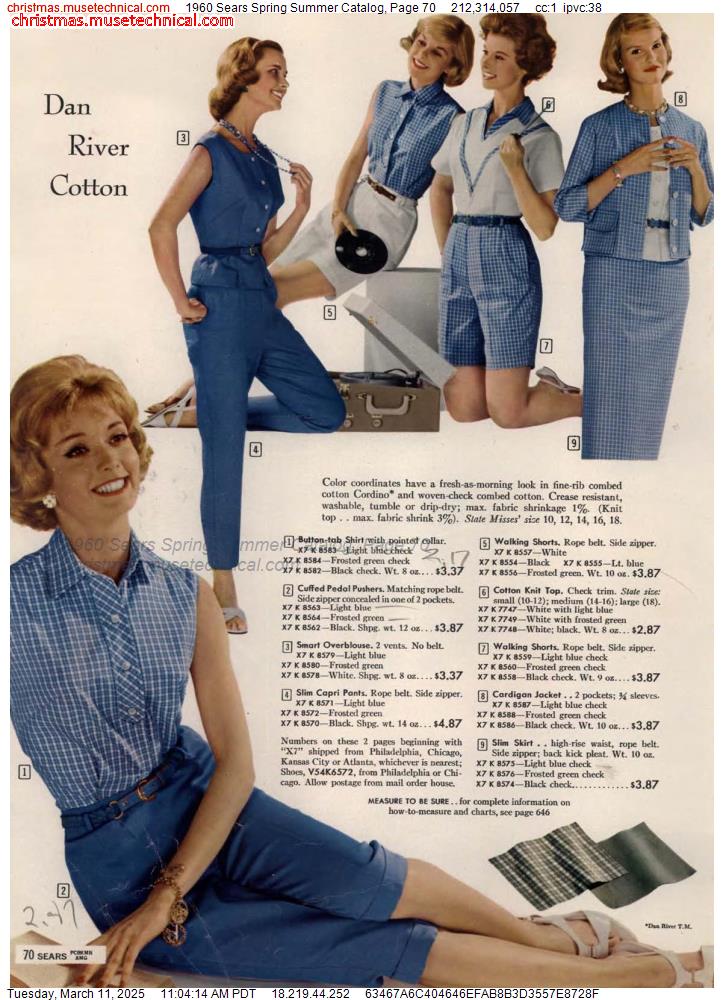 1960 Sears Spring Summer Catalog, Page 70